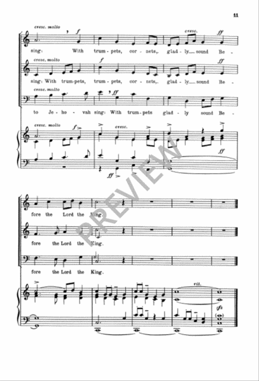 With Harp and Voice of Psalms SA scores gallery preview page 12