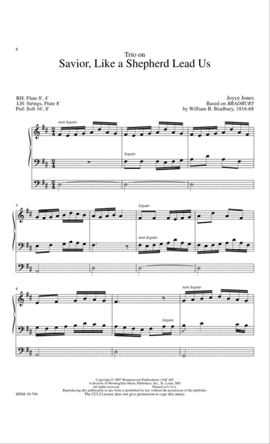 Praise to the Lord: Accessible Hymn Settings for Organ Organ Solo scores gallery preview page 5