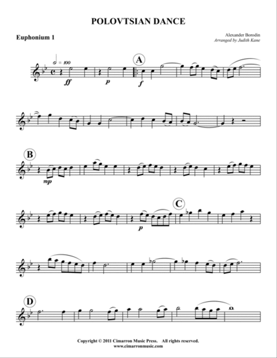 Polovtsian Dance EETT scores gallery preview page 6
