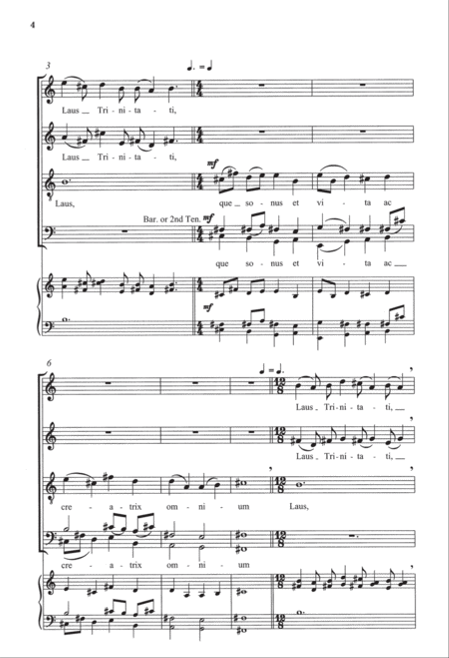 The Hildegard Motets: 6. Laus Trinitati Divisi scores gallery preview page 4