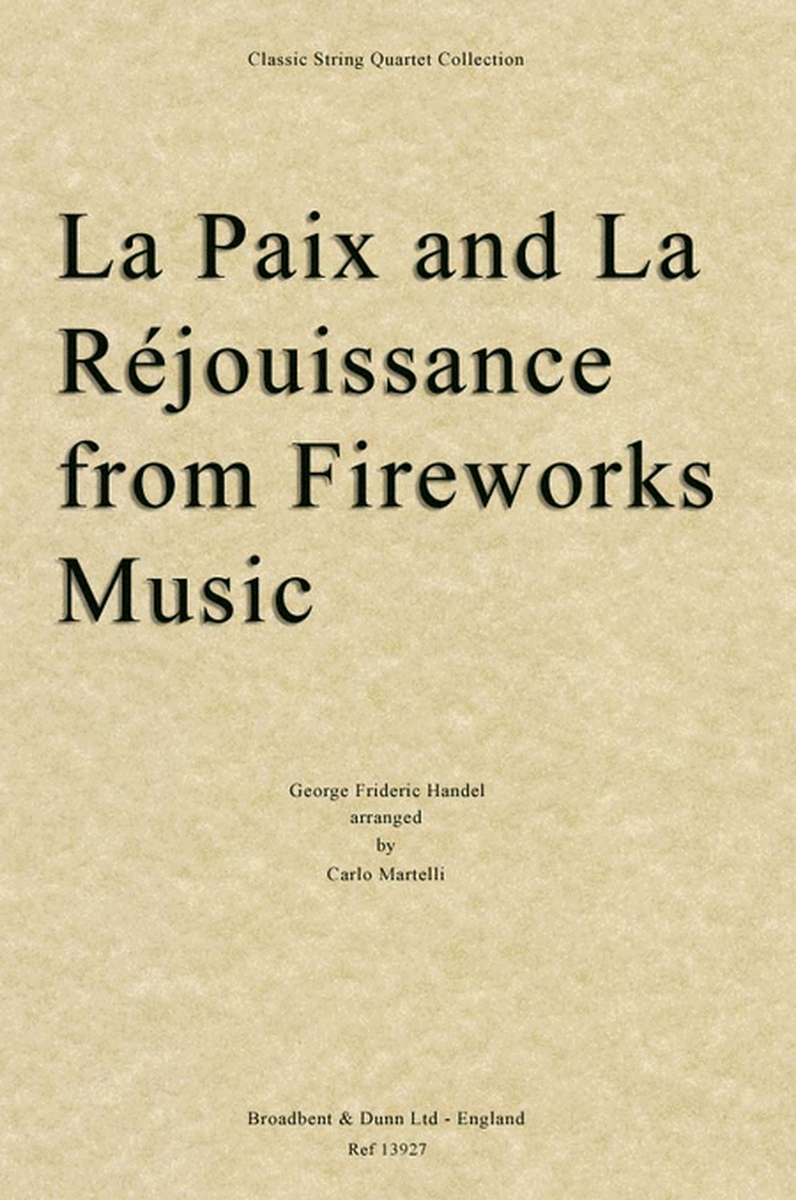 La Paix and La Réjouissance