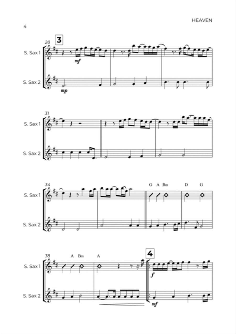 Heaven Woodwind Duet scores gallery preview page 4