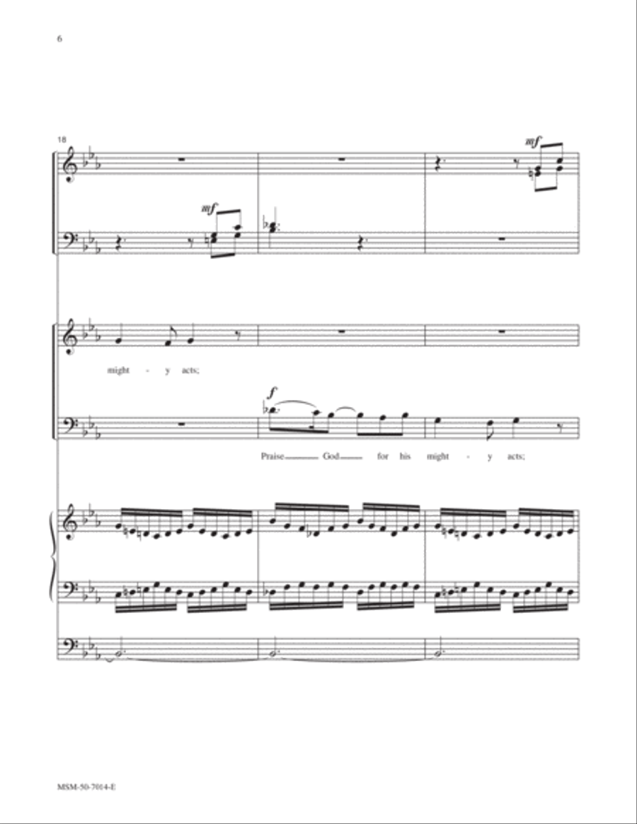 Psalm 150 Choir scores gallery preview page 6