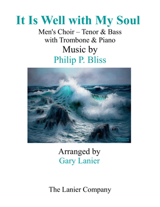 Book cover for IT IS WELL WITH MY SOUL (Men's Choir - Tenor & Bass) with Trombone & Piano