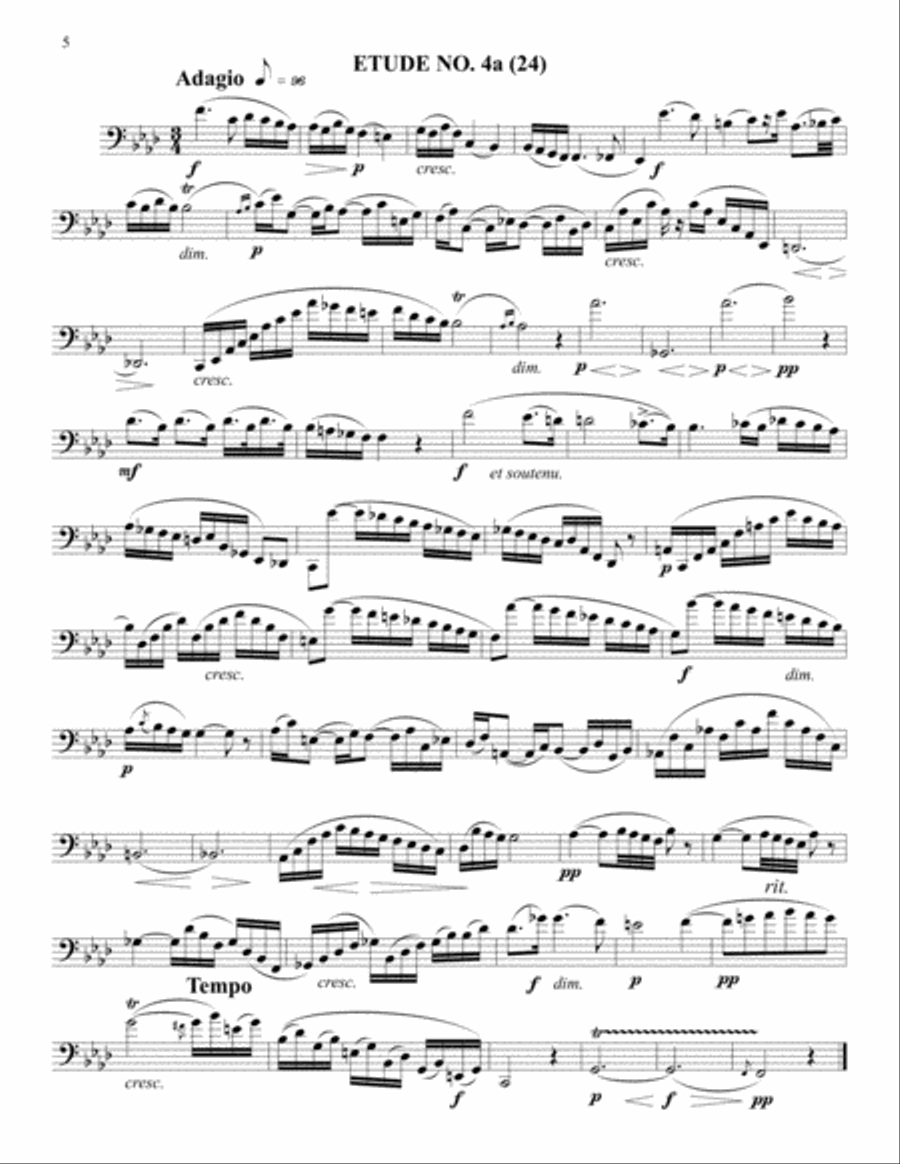 13 Selected Rose Etudes Euphonium scores gallery preview page 6