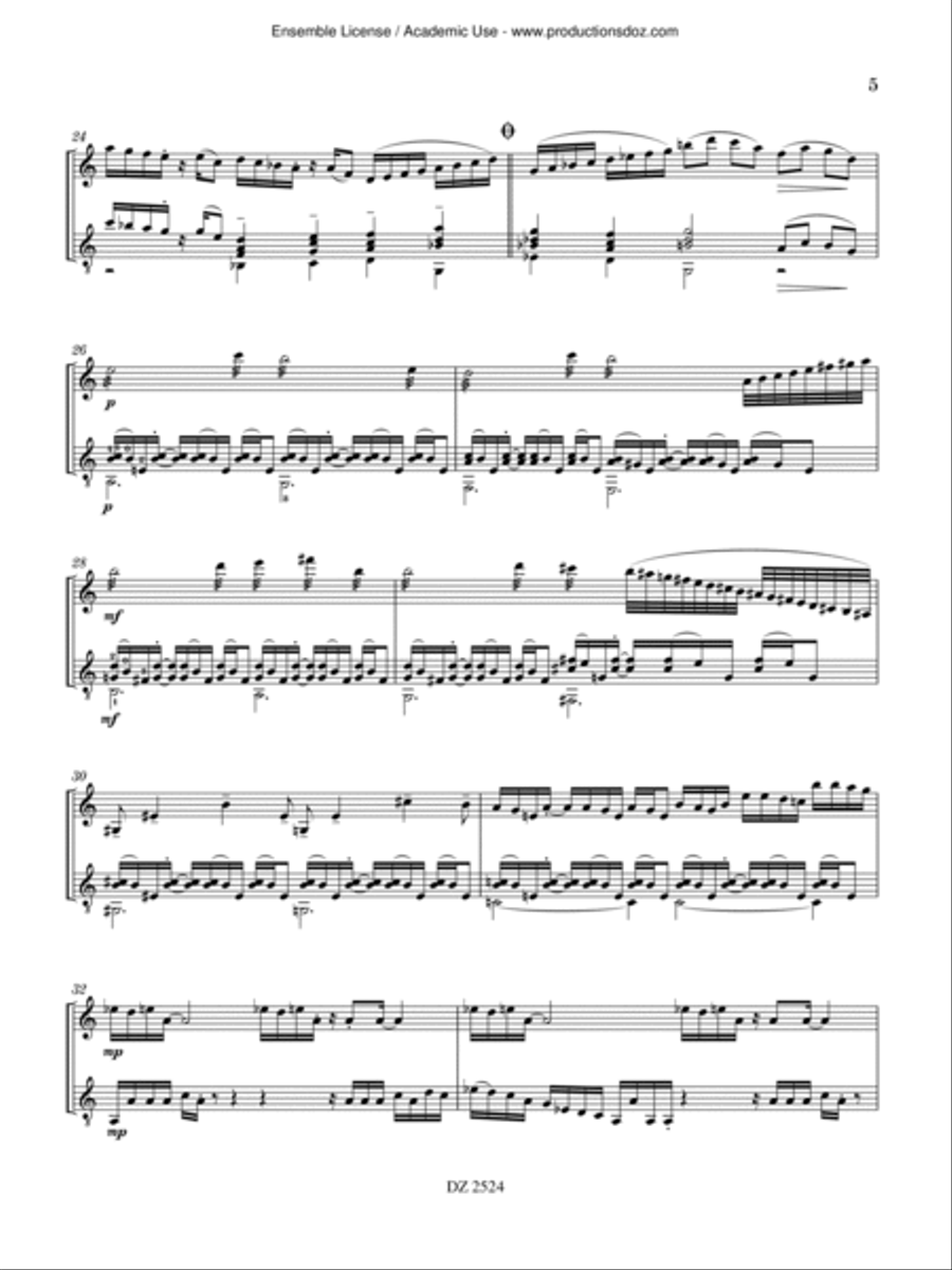 Mare Classical Guitar scores gallery preview page 5