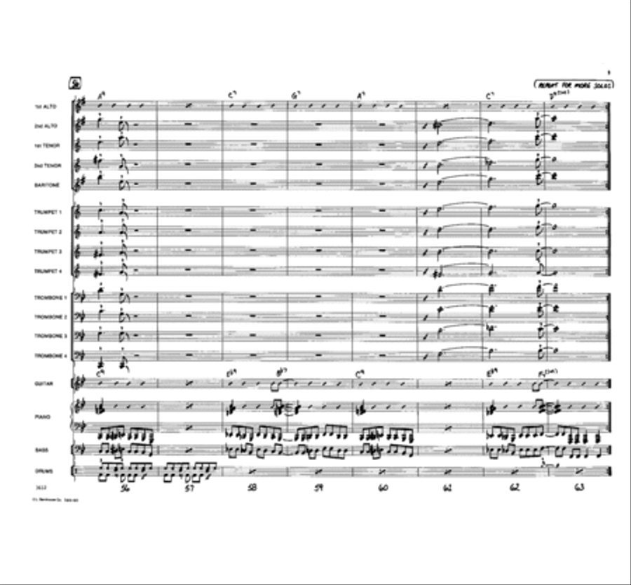 Saturday Night Blues Jazz Ensemble scores gallery preview page 9