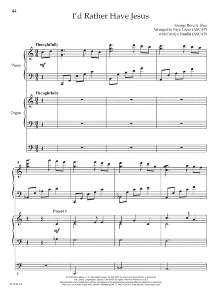 Grace So Amazing Organ scores gallery preview page 22