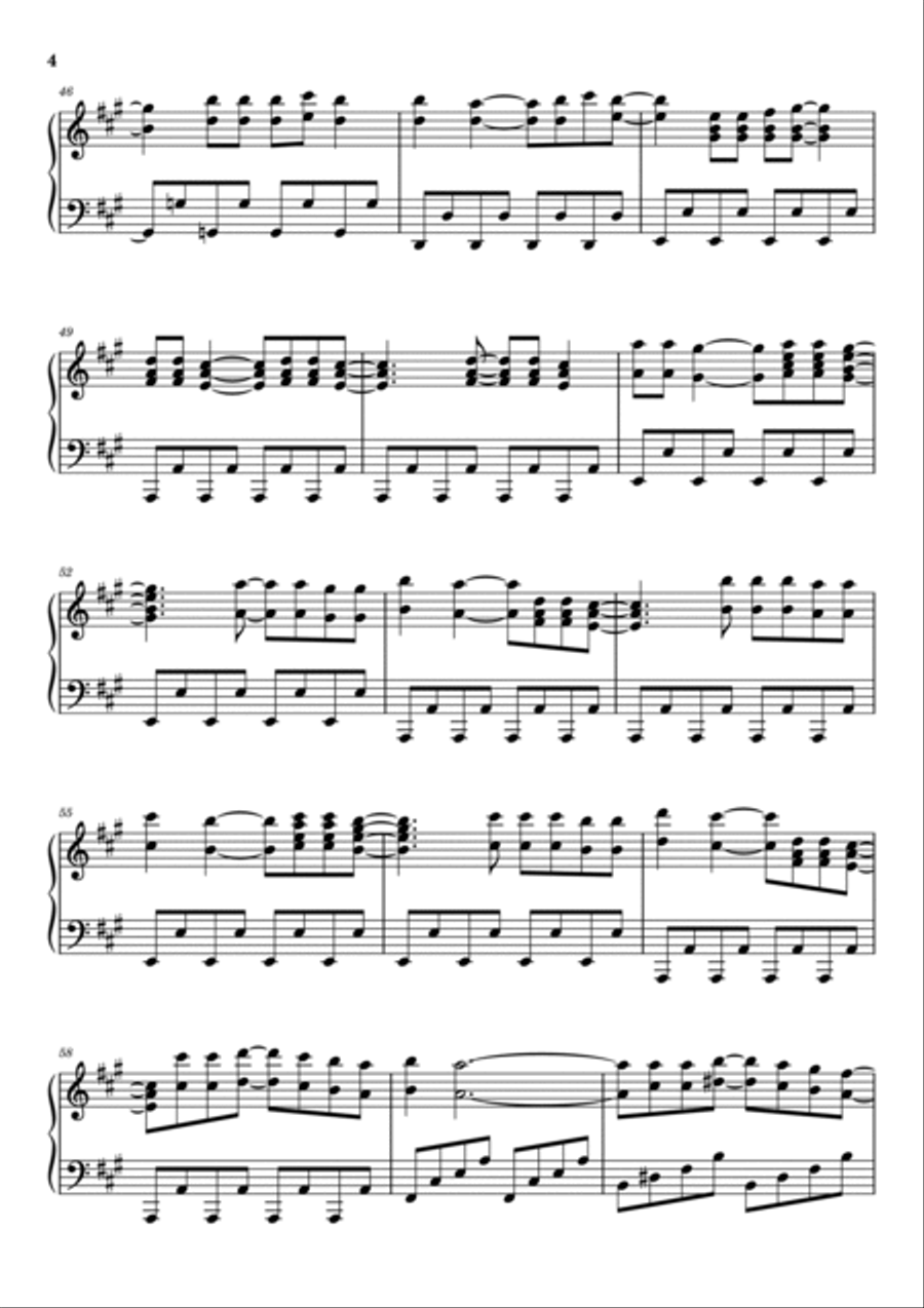 Gloria Piano Solo scores gallery preview page 4
