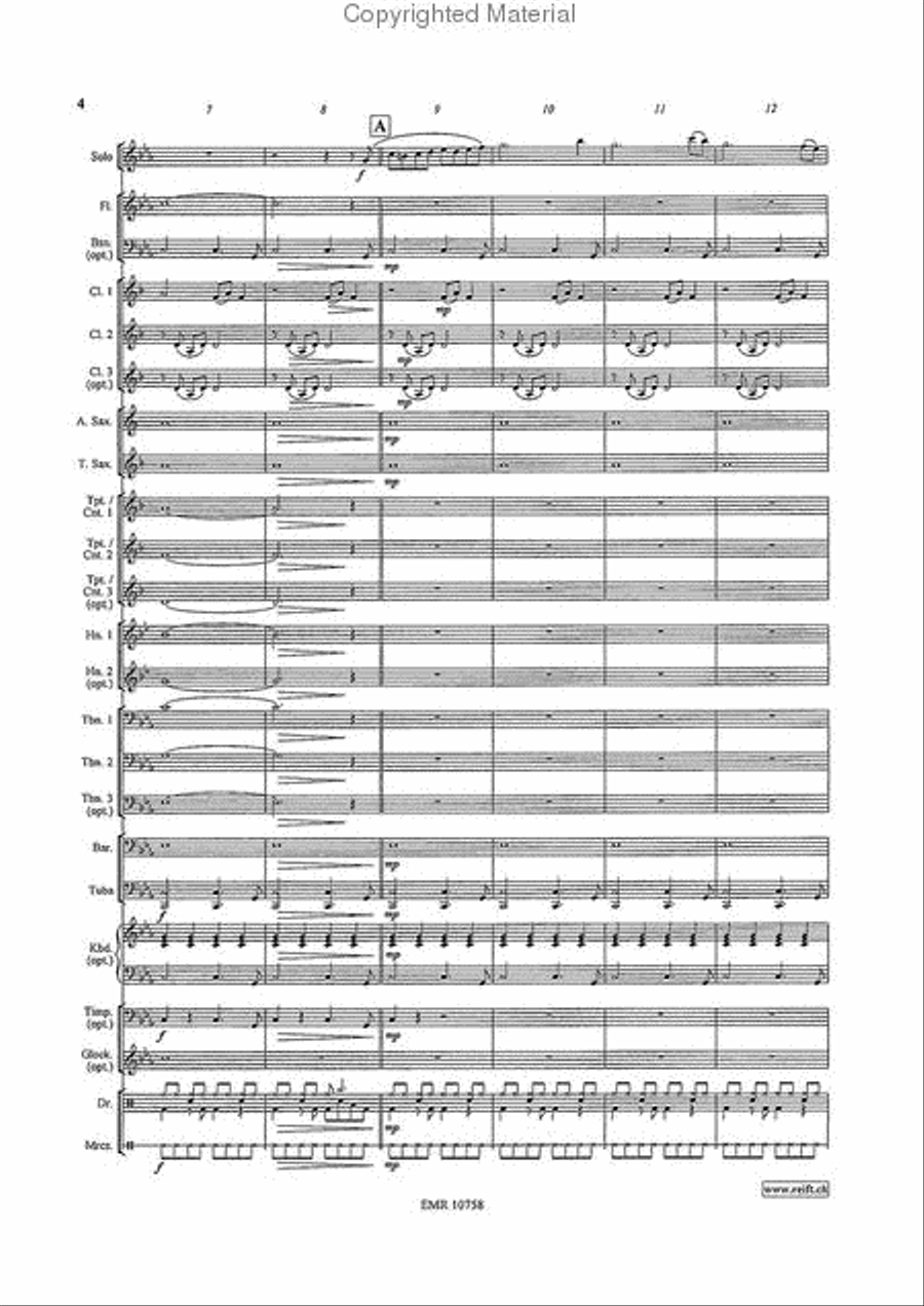 El Condor Pasa Concert Band scores gallery preview page 4