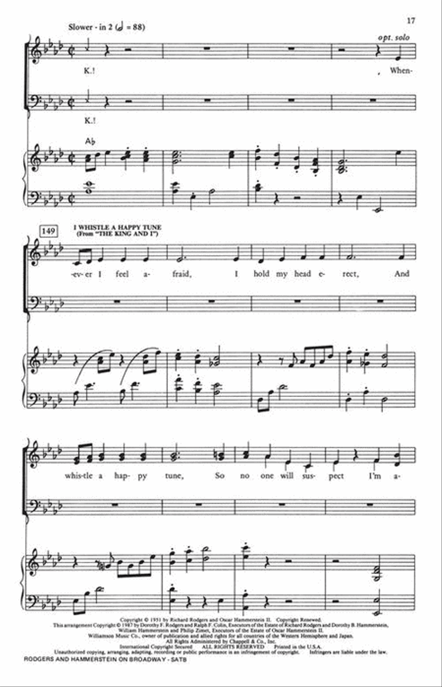 Rodgers and Hammerstein on Broadway (Medley) 4-Part scores gallery preview page 6
