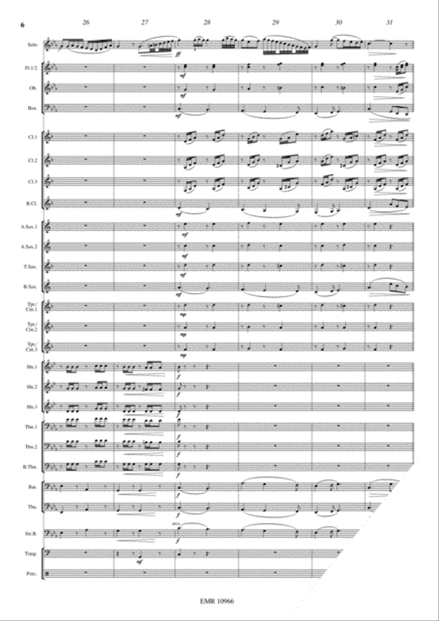 Japanese Folksongs Concert Band scores gallery preview page 6
