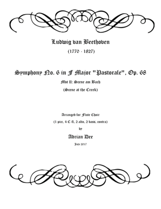 Book cover for Symphony No. 6 "Pastorale" Mvt 2 for Flute Choir