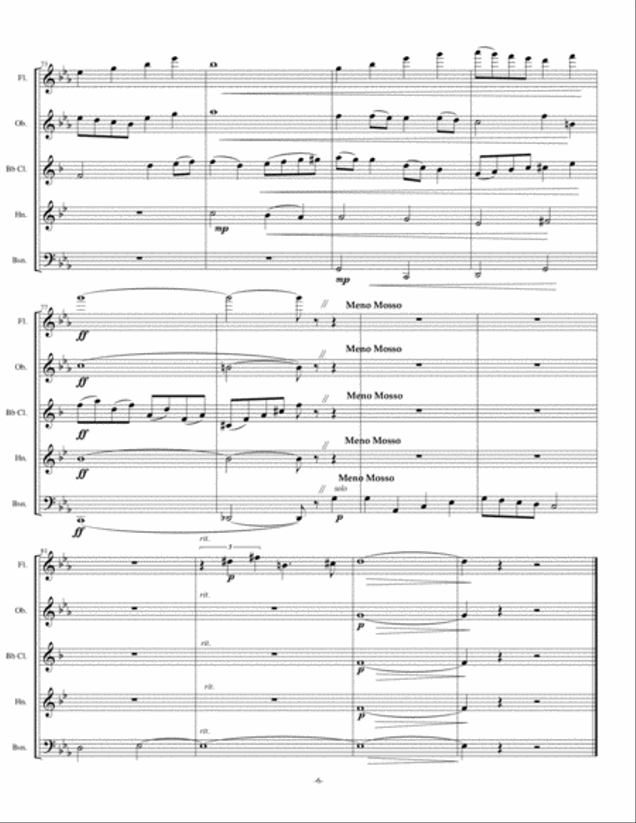Have Yourself A Merry Little Christmas from MEET ME IN ST. LOUIS Woodwind Quintet scores gallery preview page 6