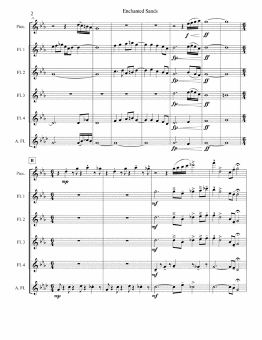 Encanted Sands Woodwind Ensemble scores gallery preview page 2