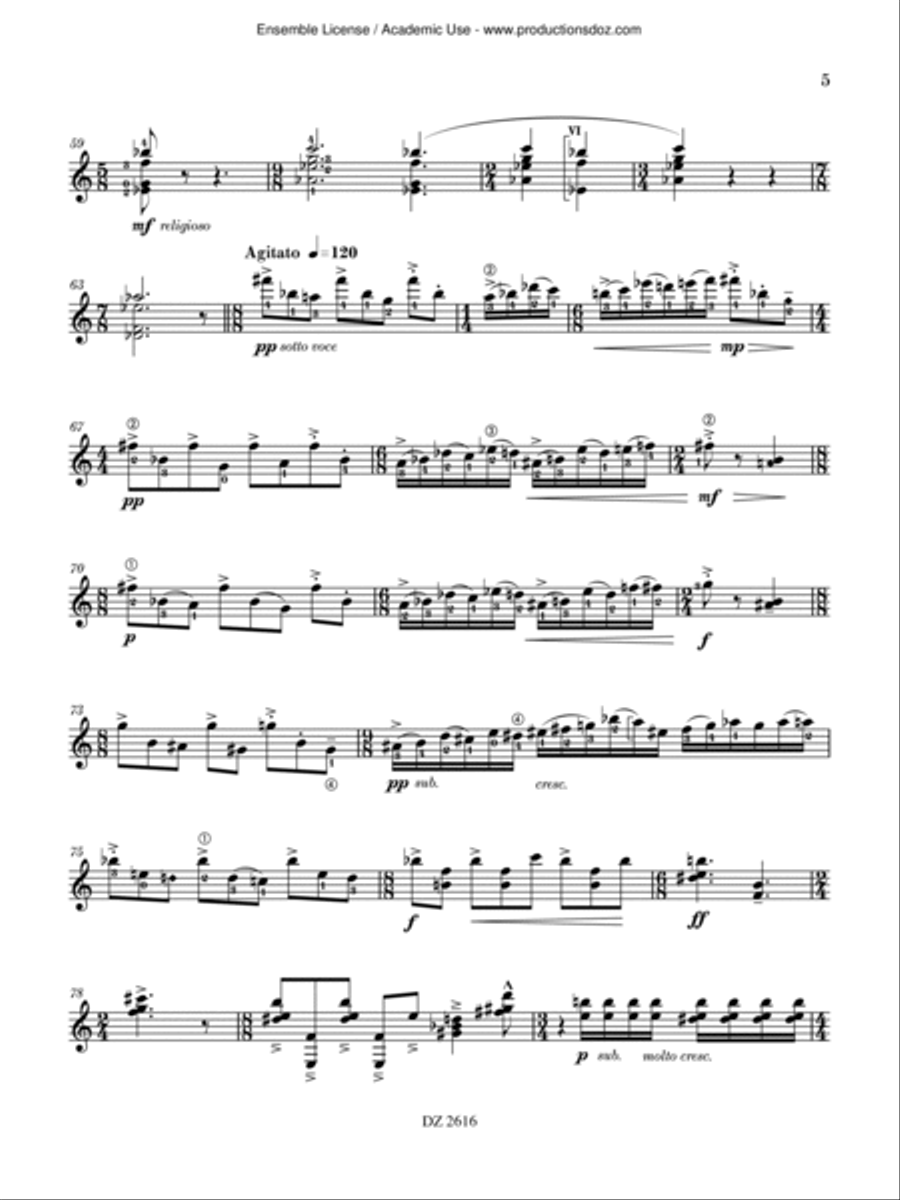 Artificial Nature Classical Guitar scores gallery preview page 5