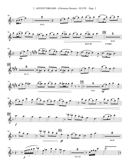 Christmas Dreams (A Cantata) - Flute