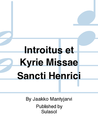 Book cover for Introitus et Kyrie Missae Sancti Henrici