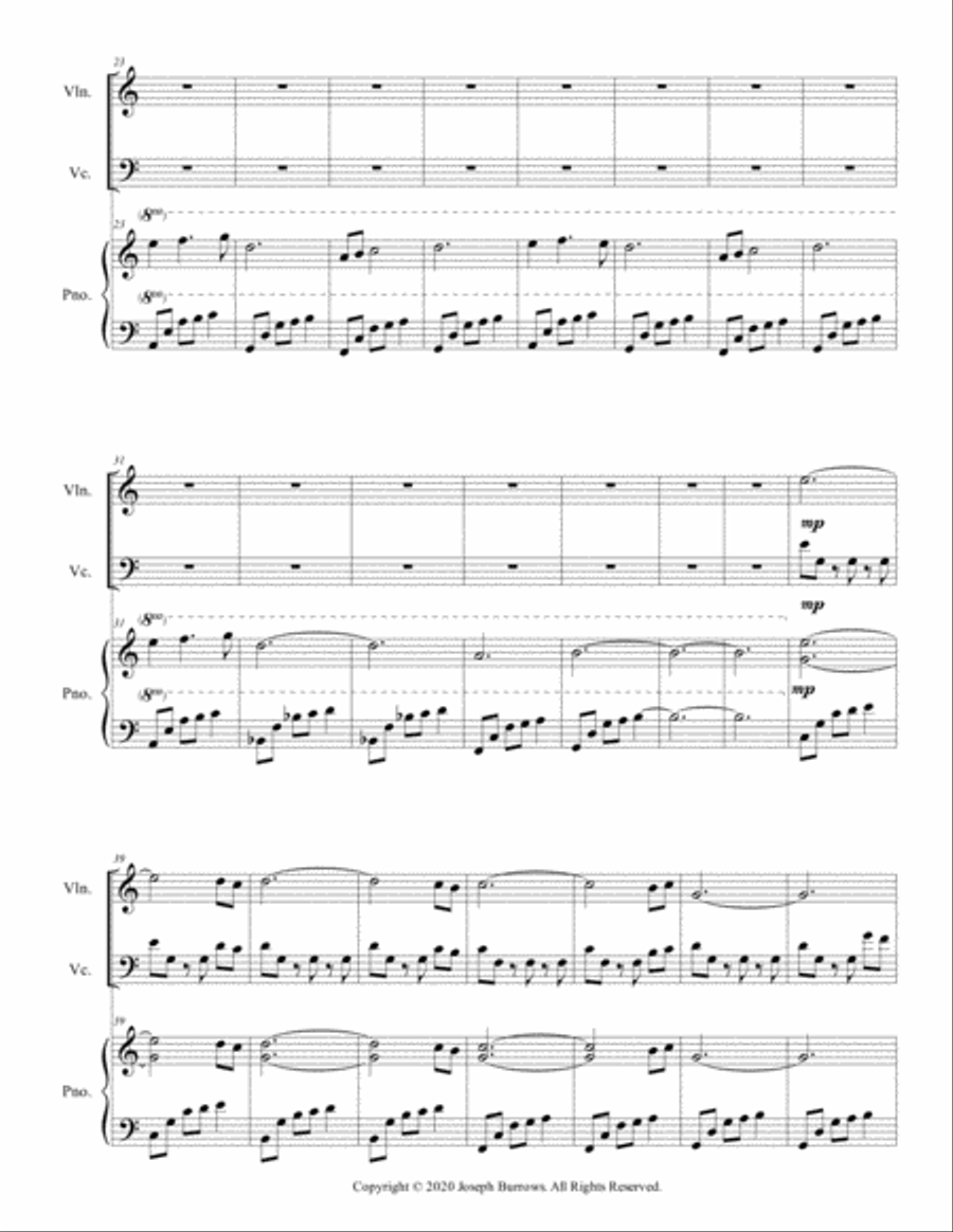 First Steps - Violin, Cello, and Piano Piano Trio scores gallery preview page 2