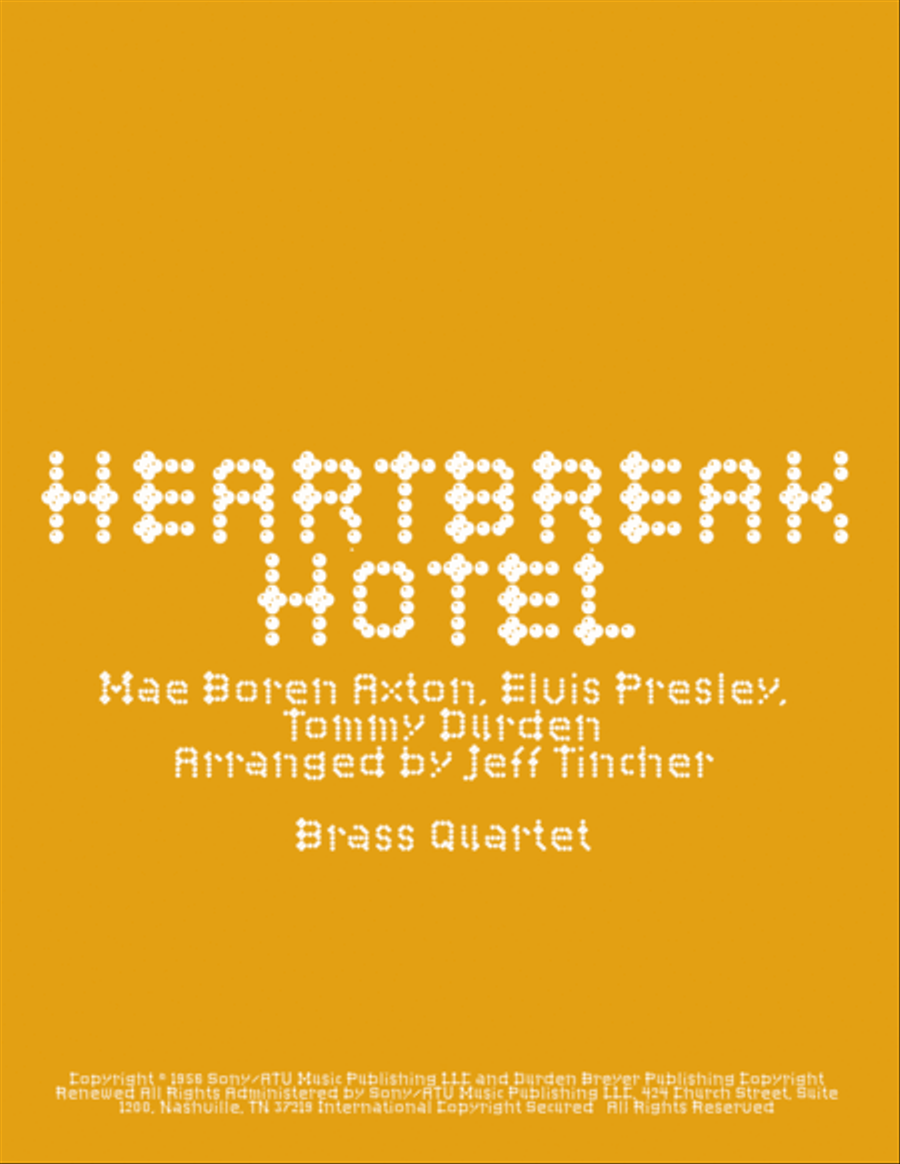 Heartbreak Hotel Brass Ensemble scores gallery preview page 1