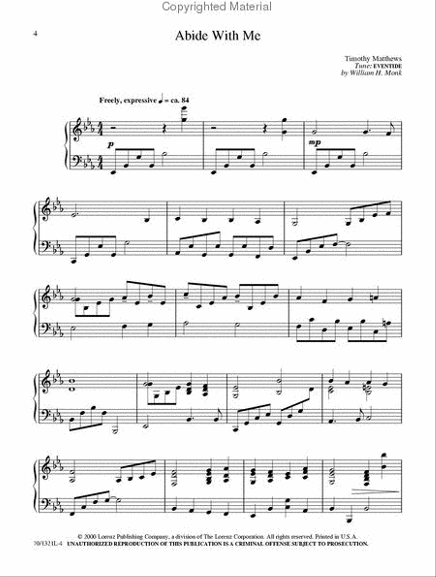 Abide With Me Abide With Me Piano Solo scores gallery preview page 2