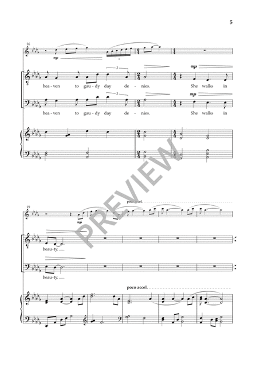 She Walks in Beauty (TTBB) TTBB scores gallery preview page 6