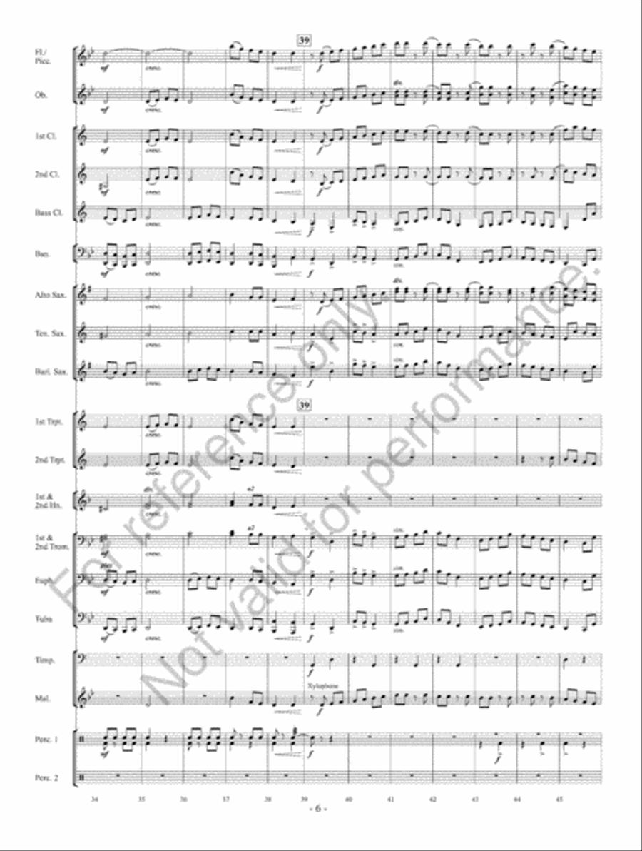 A Pirate's Tale A Pirate's Tale Concert Band scores gallery preview page 7