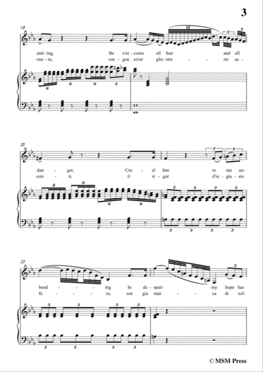 Mercadante-Ah!S'estinto ancor mi vuoi,from 'Donna Caritea',in E flat Major,for Voice and Piano Voice Solo scores gallery preview page 5