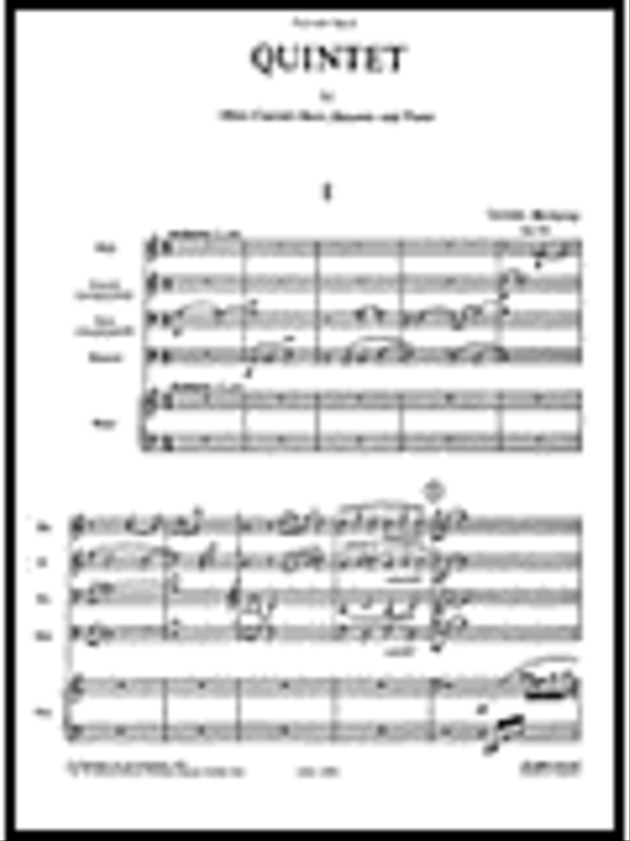 Quintet, Op. 90 Woodwind Quintet scores gallery preview page 1