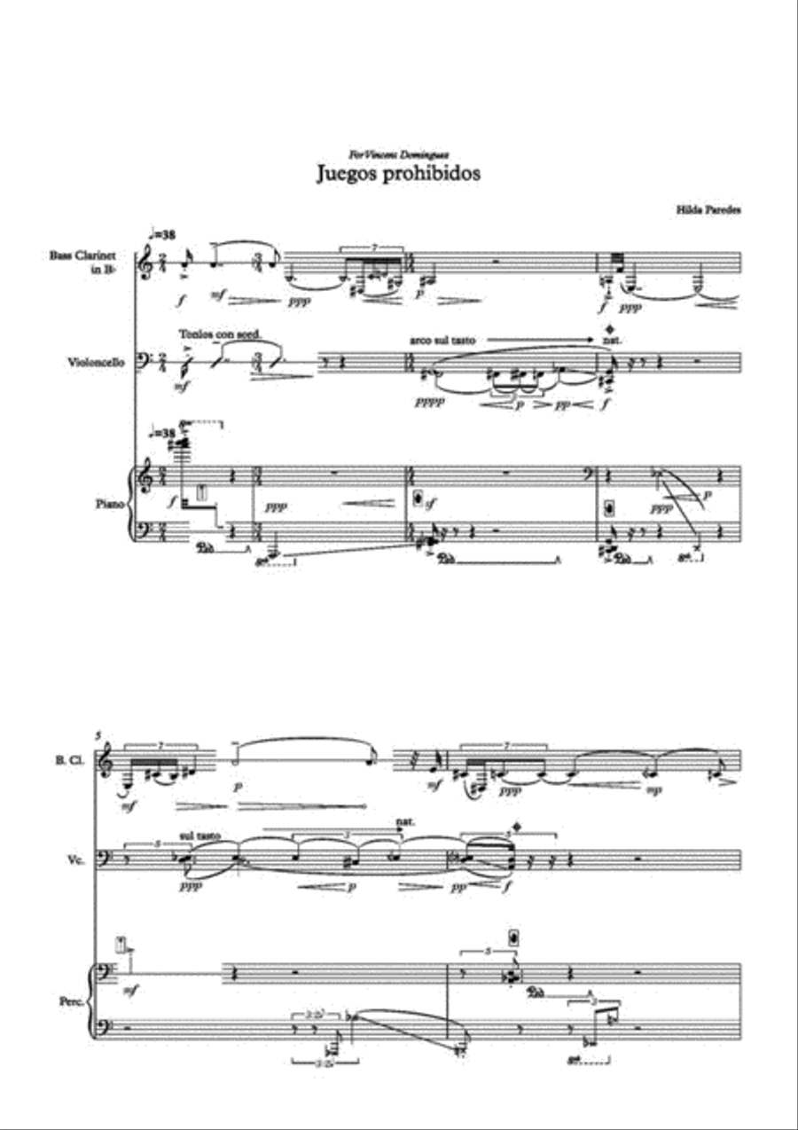 Juegos Prohibidos Clarinet scores gallery preview page 2