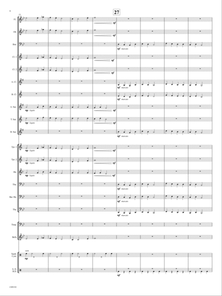 Cherry Lake March Concert Band scores gallery preview page 6