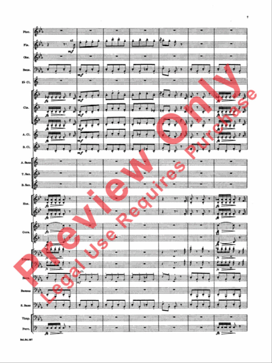 March and Procession of Bacchus Concert Band scores gallery preview page 6