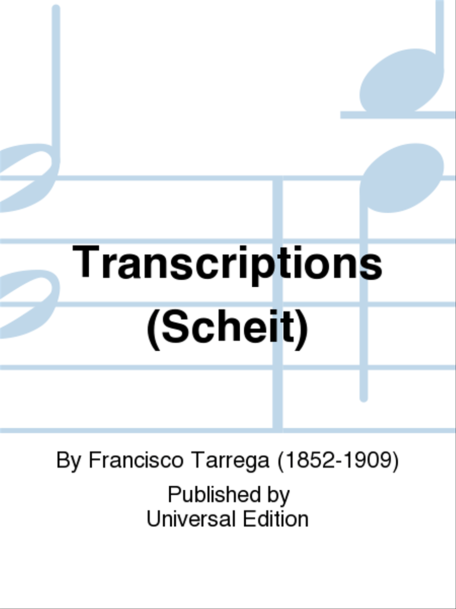Transcriptions (Scheit) Transcriptions (Scheit) School and Community scores gallery preview page 1