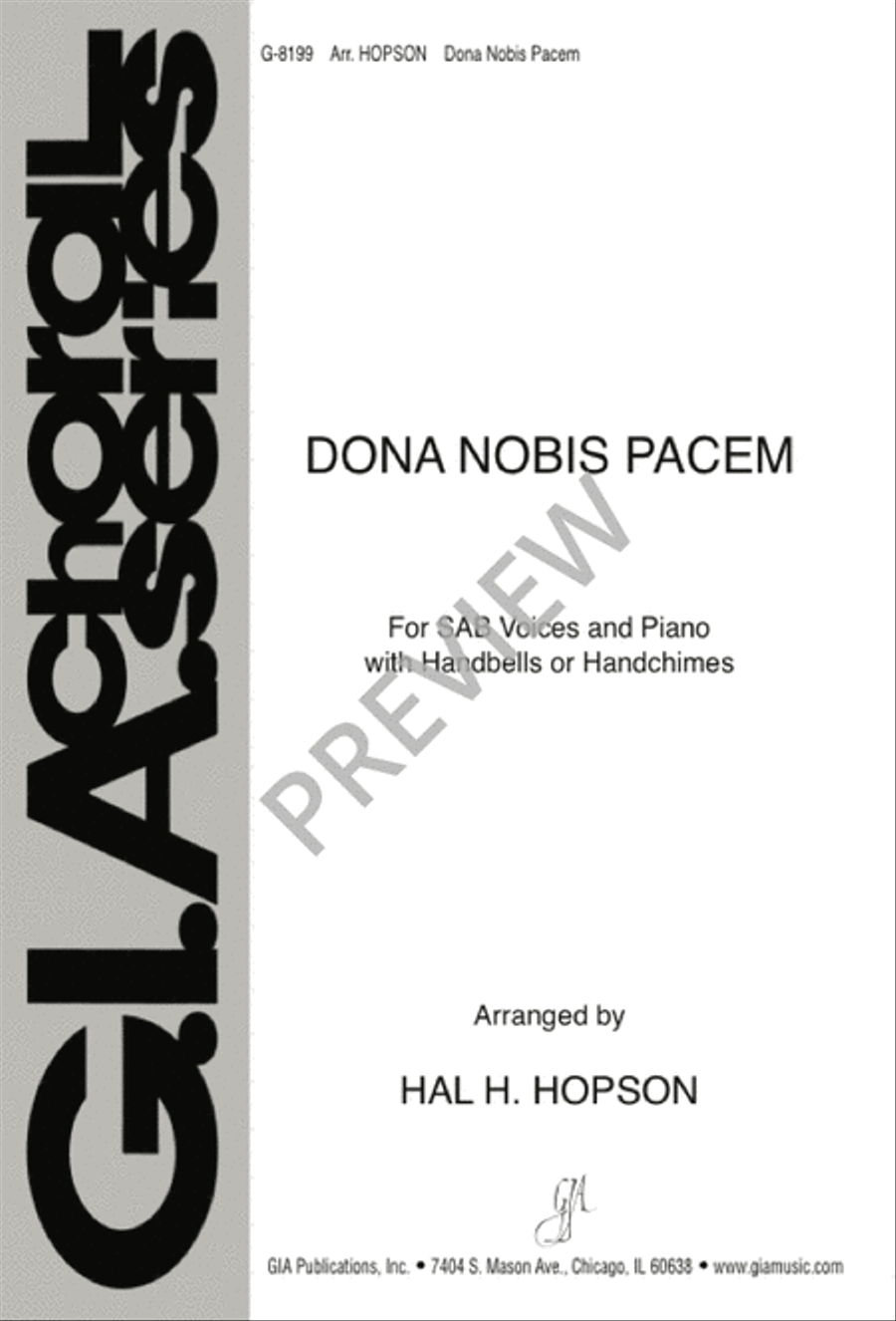 Dona Nobis Pacem 3-Part scores gallery preview page 1