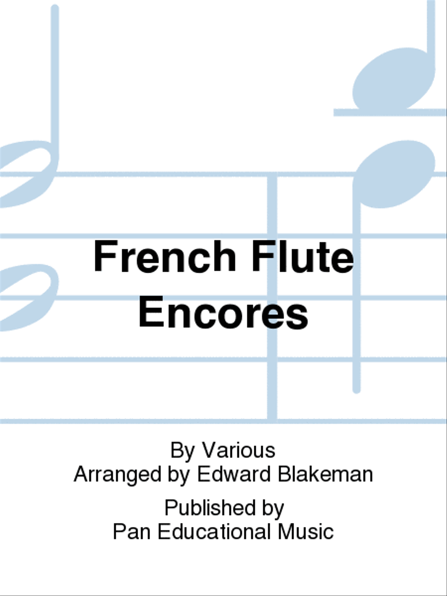 French Flute Encores Flute scores gallery preview page 1