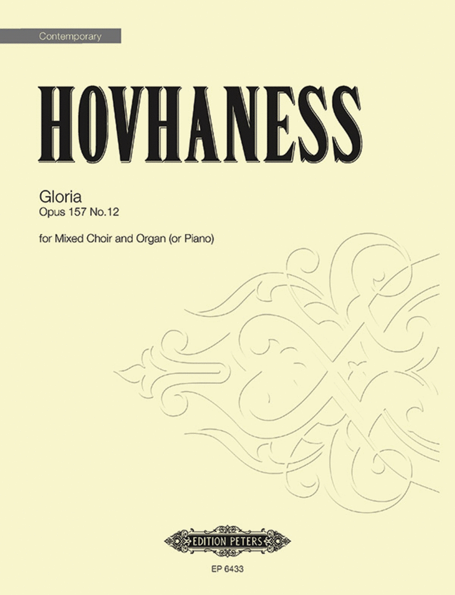 Gloria Op. 157 No. 12 4-Part scores gallery preview page 1
