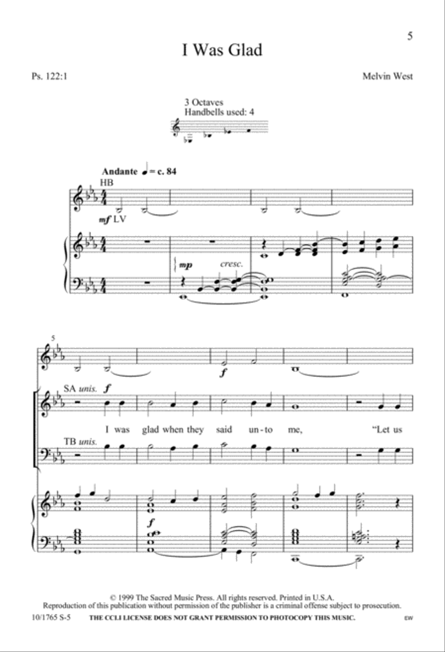 For The Service 4-Part scores gallery preview page 5