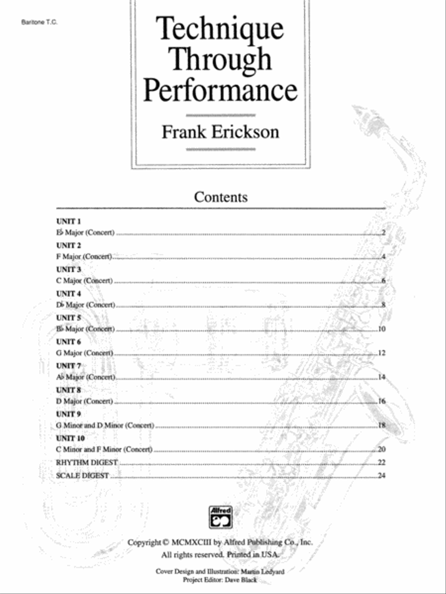 Technique Through Performance Concert Band Methods scores gallery preview page 5