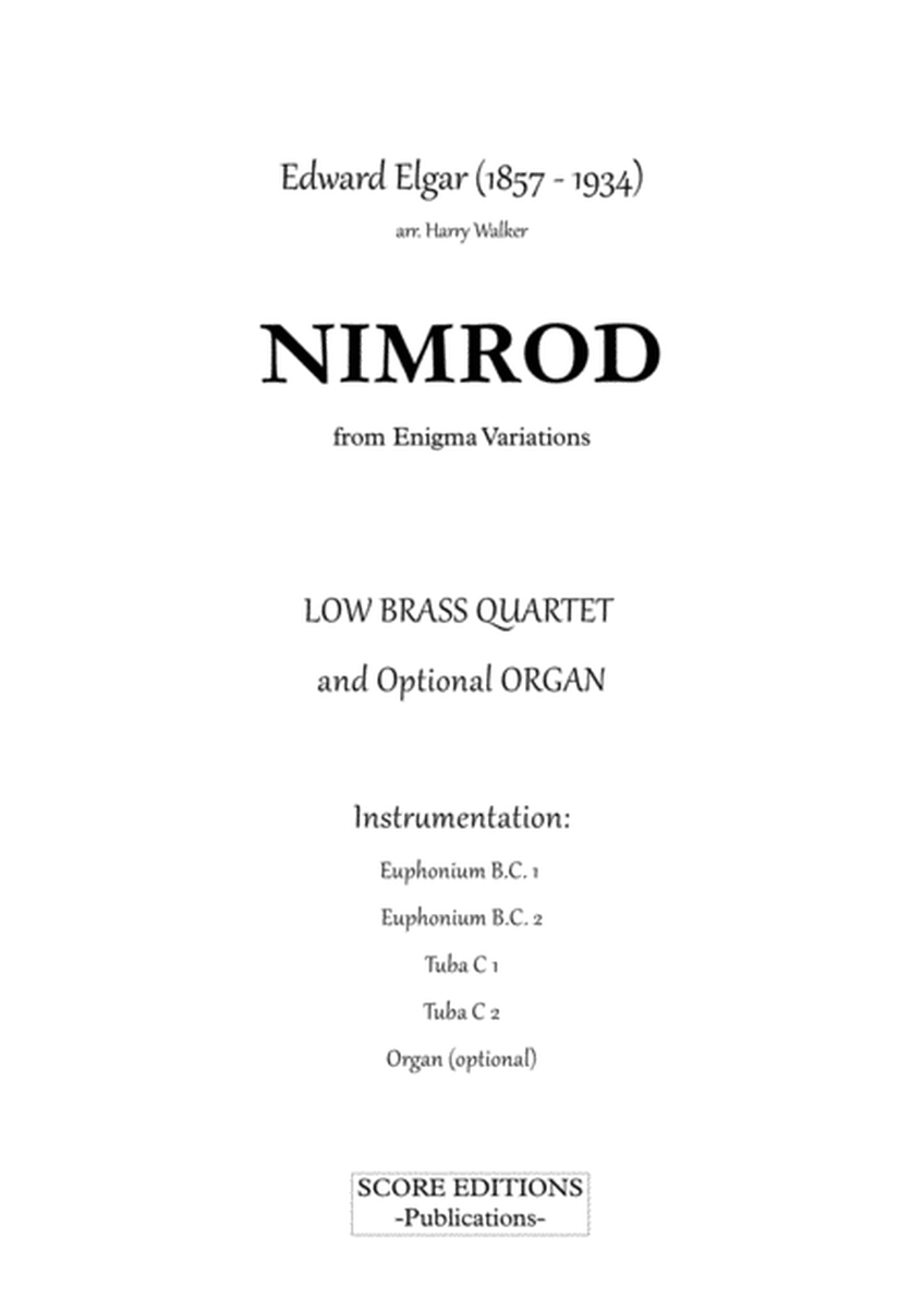 Elgar – Nimrod (for Low Brass and optional Organ) image number null