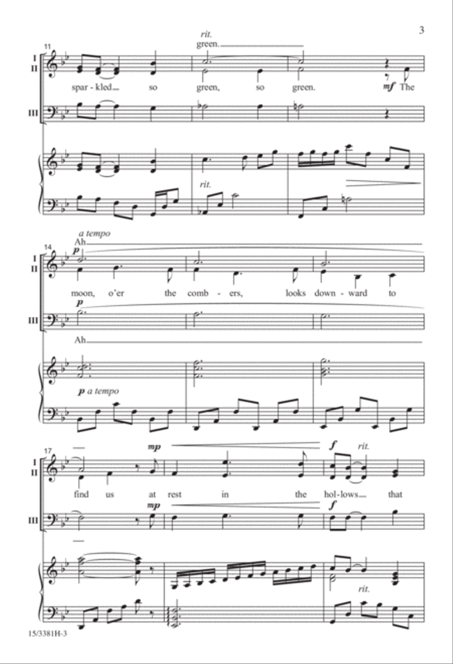 Seal Lullaby 3-Part scores gallery preview page 3