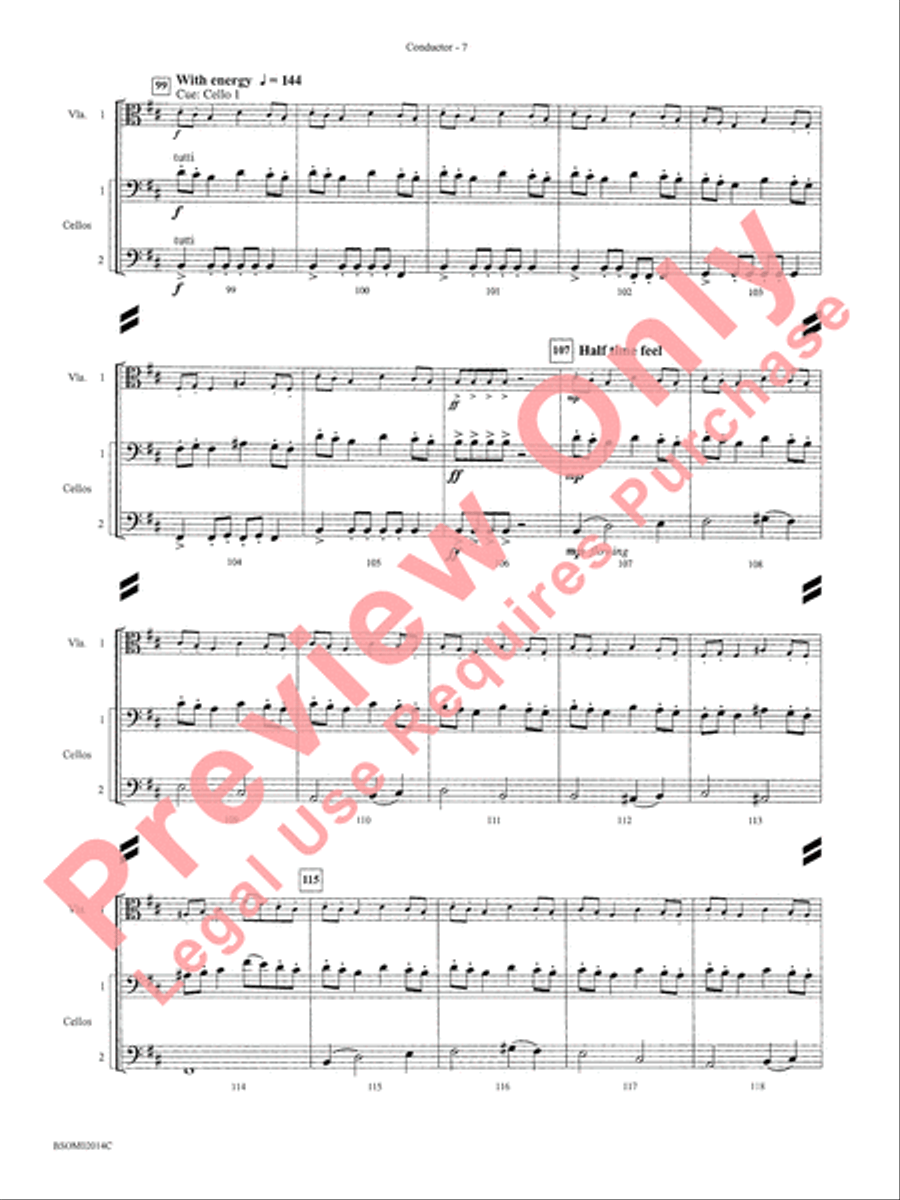 Christmas in the Round (A Holiday Prism for String Orchestra) String Orchestra scores gallery preview page 9