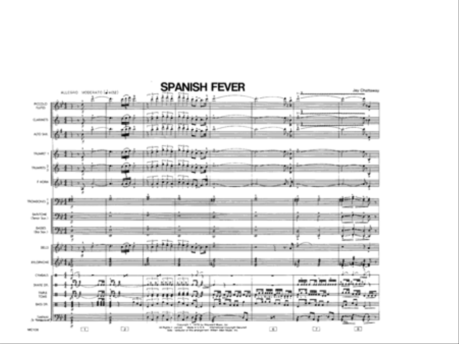 Spanish Fever Marching Band scores gallery preview page 2