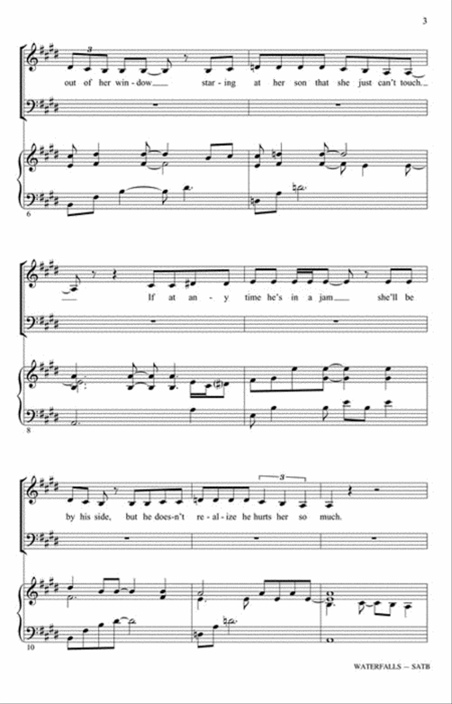 Waterfalls Waterfalls 4-Part scores gallery preview page 3