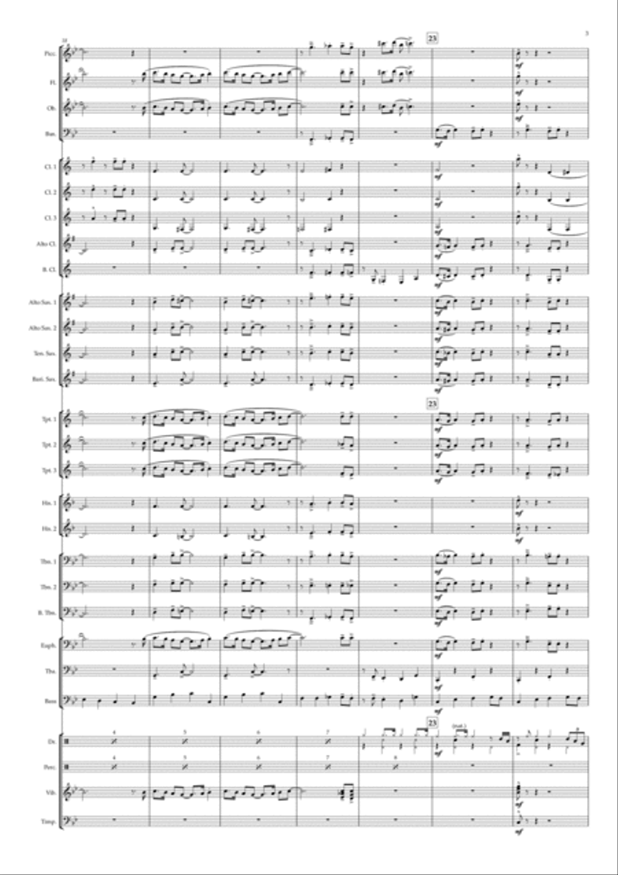 Satin Doll Concert Band scores gallery preview page 3