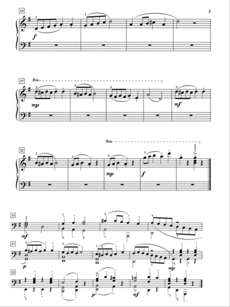 Grand One-Hand Solos for Piano, Book 2: 8 Elementary Pieces for Right or Left Hand Alone Piano Method scores gallery preview page 3