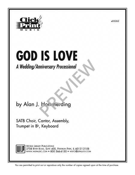 God is Love: A Wedding/Anniversary Processional