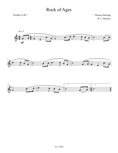 Rock of Ages (Brass Quartet) image number null