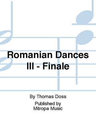 Romanian Dances III - Finale