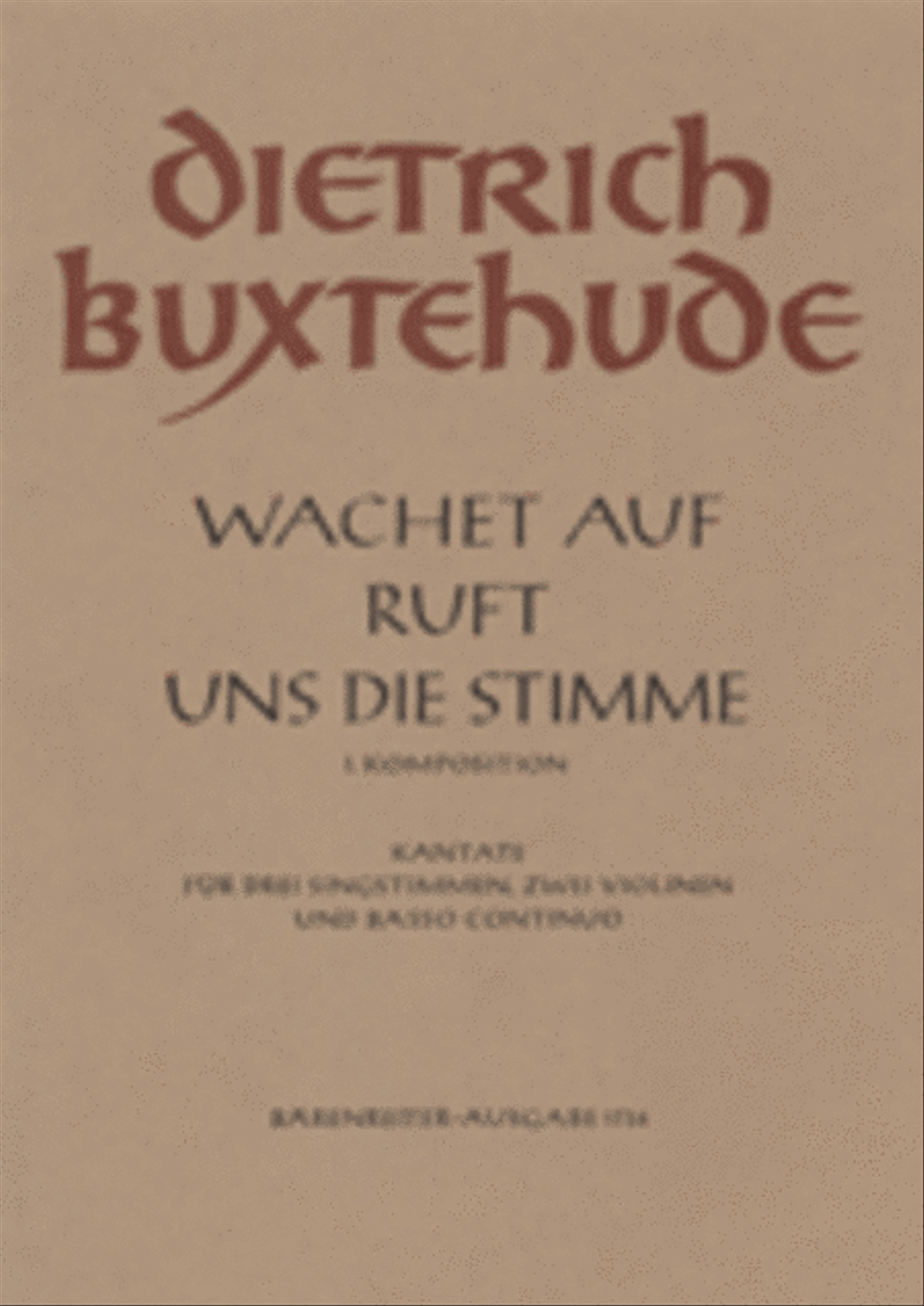 Wachet auf, ruft uns die Stimme BuxWV 101 Violin scores gallery preview page 1