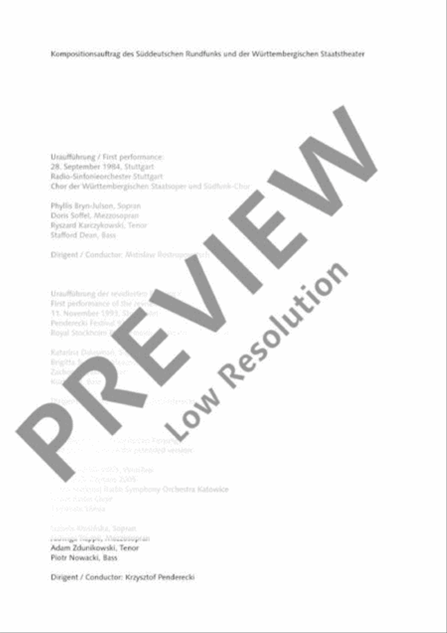 Polish Requiem 4-Part scores gallery preview page 3